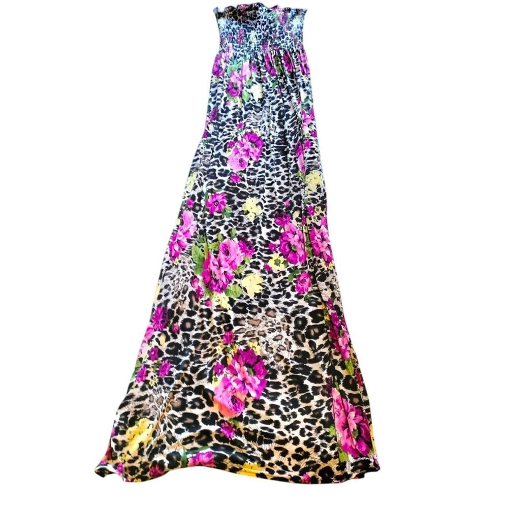 Y2K Leopard Print Maxi Dress